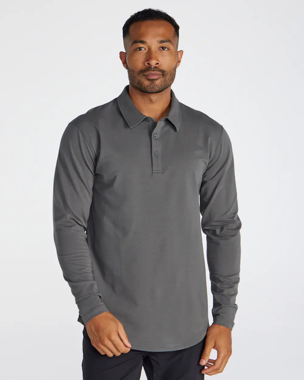 STRIDWOVE Drop-Cut Long Sleeve: LUX Polo