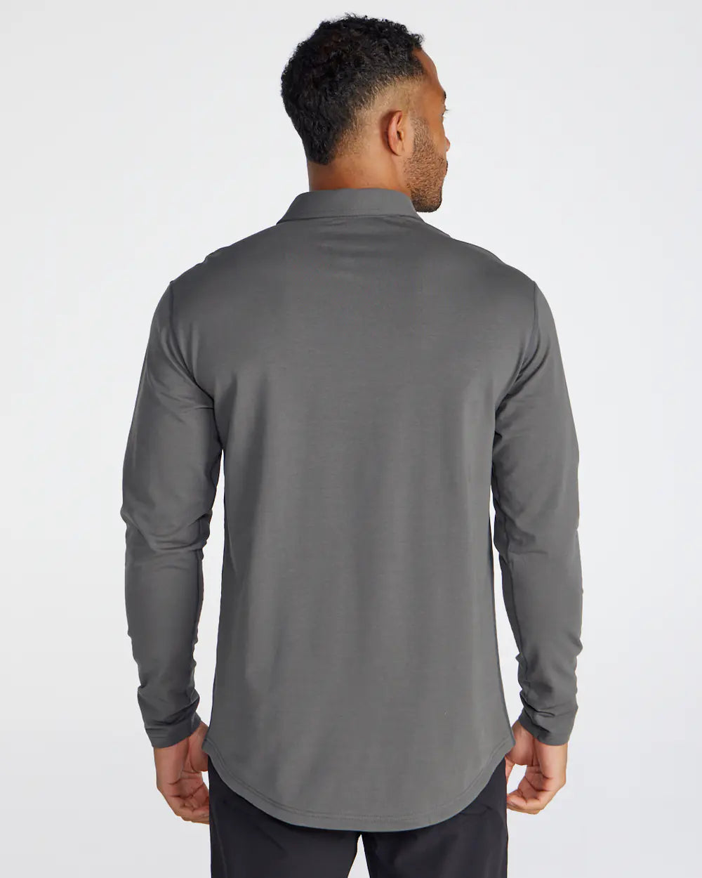 STRIDWOVE Drop-Cut Long Sleeve: LUX Polo