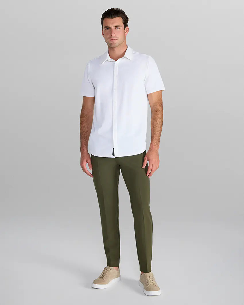 STRIDWOVE Seersucker Short Sleeve Button Down