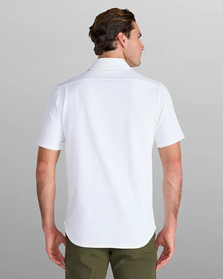 STRIDWOVE Seersucker Short Sleeve Button Down