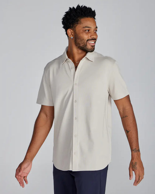 STRIDWOVE Bayside Oxford Short Sleeve Button Down