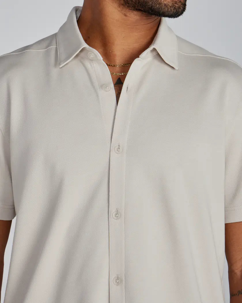 STRIDWOVE Bayside Oxford Short Sleeve Button Down